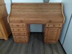 Eiken rolbureau van Goossens., Huis en Inrichting, Kasten | Secretaires, Ophalen, Zo goed als nieuw