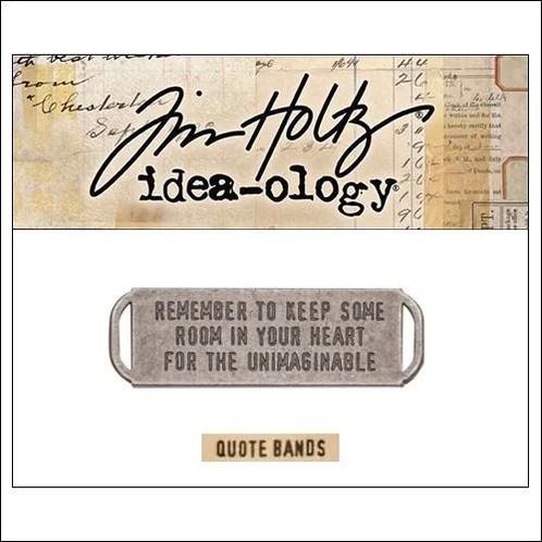 Tim Holtz Idea-ology Metal Quote Band Antique Nickel 93290/3, Hobby en Vrije tijd, Scrapbooking, Nieuw, Versiering of Embellishment