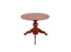 Ronde Mahoniehouten Tafel Op Driepoot, Antiek en Kunst, Ophalen of Verzenden