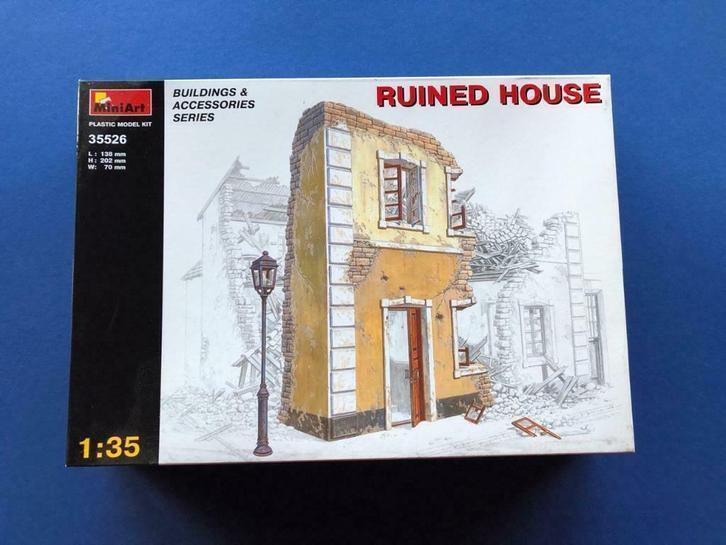 MiniArt	35526	RUINED HOUSE	1/35, Hobby en Vrije tijd, Modelbouw | Figuren en Diorama's, Nieuw, Groter dan 1:35, Ophalen of Verzenden