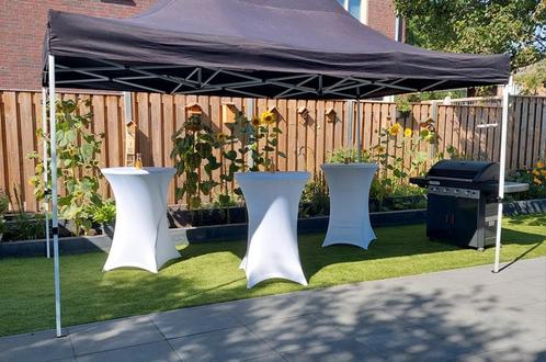 TE HUUR TENT 3X4,5MTR INCLUSIEF ZIJWANDEN EN OPBOUW € 45,=, Hobby en Vrije tijd, Feestartikelen | Verhuur, Zo goed als nieuw, Ophalen of Verzenden