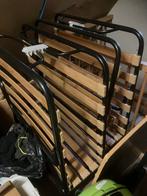 Opklapbed 1 persoons, Gebruikt, 90 cm, Eenpersoons, Bruin