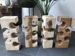 Suar boomstam hout wijnrek voor 5 flessen, Huis en Inrichting, Woonaccessoires | Wijnrekken, Verburgt Vintage, Nieuw, Ophalen of Verzenden