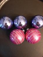 Mooie kerstballen roze en paarse., Ophalen of Verzenden, Zo goed als nieuw