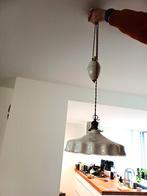 antieke hanglamp/ pendellamp met keramisch contragewicht, Ophalen of Verzenden