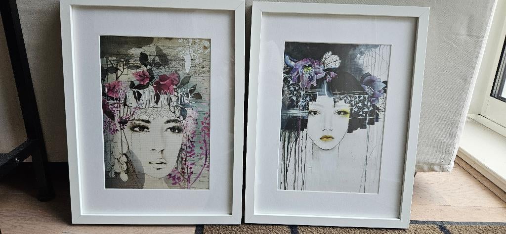 Ikea poster incl. lijst | 2x, Ophalen, Minder dan 50 cm, Nieuw, Foto of Poster