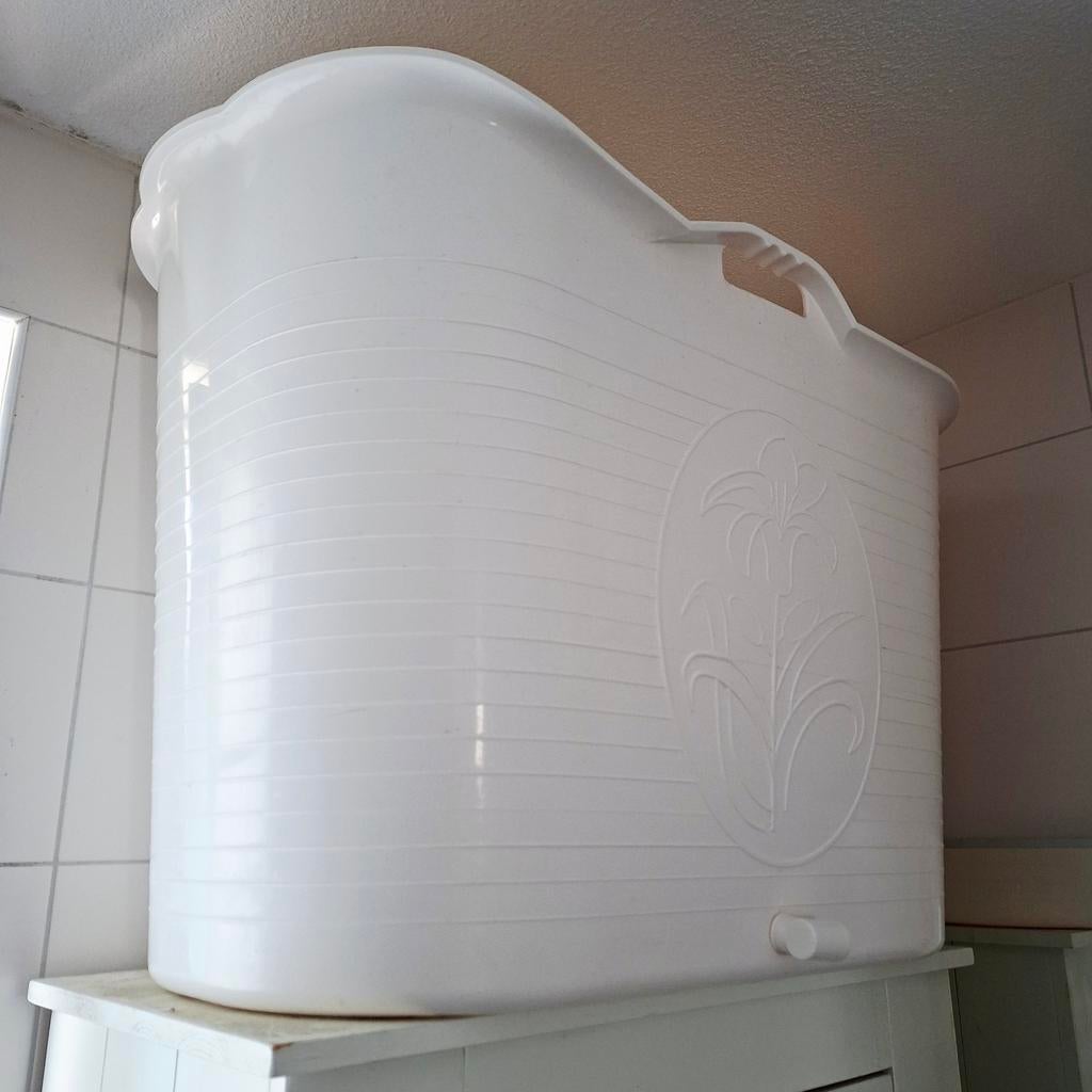 Bath Bucket Wit 185L - Mobiele Badkuip/IJsbad, Ophalen, Zo goed als nieuw, Met bad