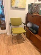 Groene huislijn eetkamer/kantoorstoelen met chrome buisframe, Ophalen, Gebruikt, Overige kleuren, Metaal