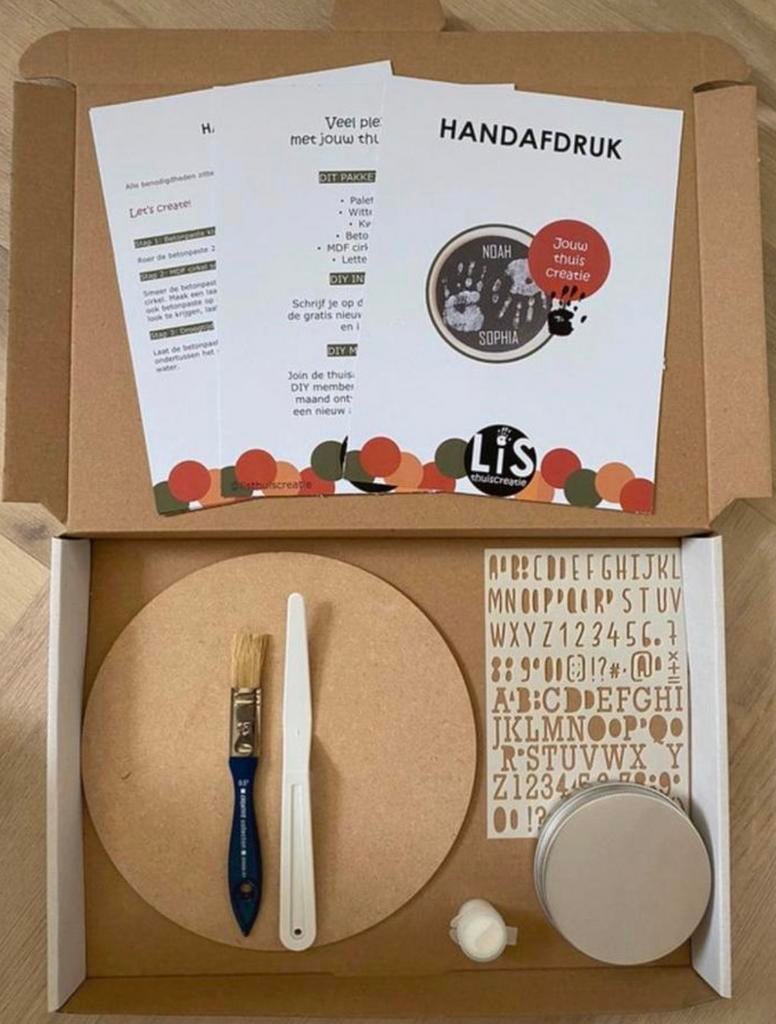 Alles-in-1 DIY pakket handafdruk/voetafdruk, Ophalen of Verzenden, Nieuw