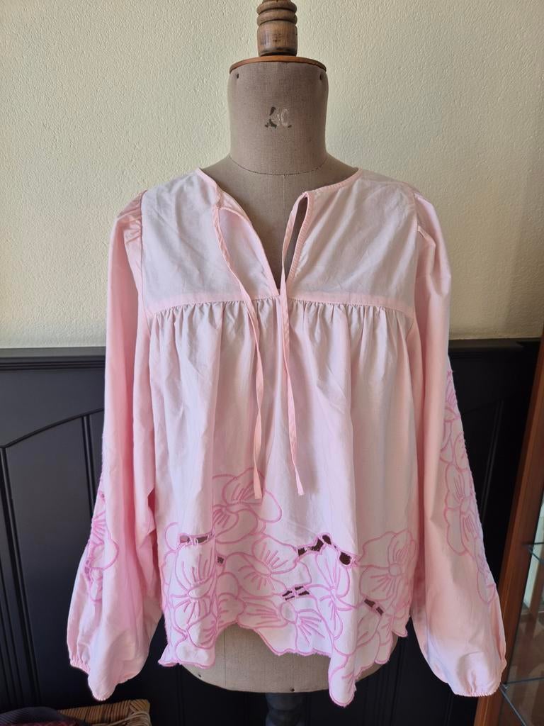 Sissel Edelbo superleuke blouse one size NIEUWSTAAT!, Sissel Edelbo, Ophalen of Verzenden, Zo goed als nieuw, Roze