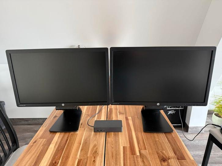 Dell UD22 USB-C Dock + 2x HP EliteDisplay E231 Monitor, Computers en Software, Monitoren, Gebruikt, 60 Hz of minder, DisplayPort