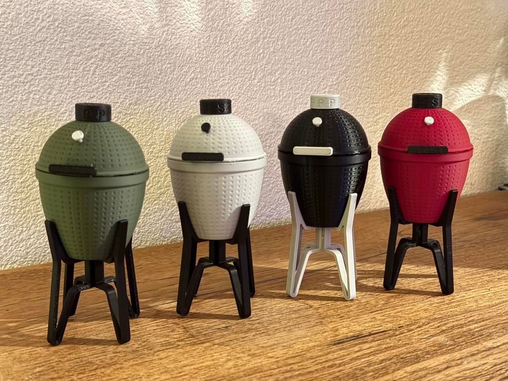 Bbq kamado zout en peper cadeau set, Tuin en Terras, Houtskoolbarbecues, Ophalen of Verzenden, Nieuw, Met accessoires