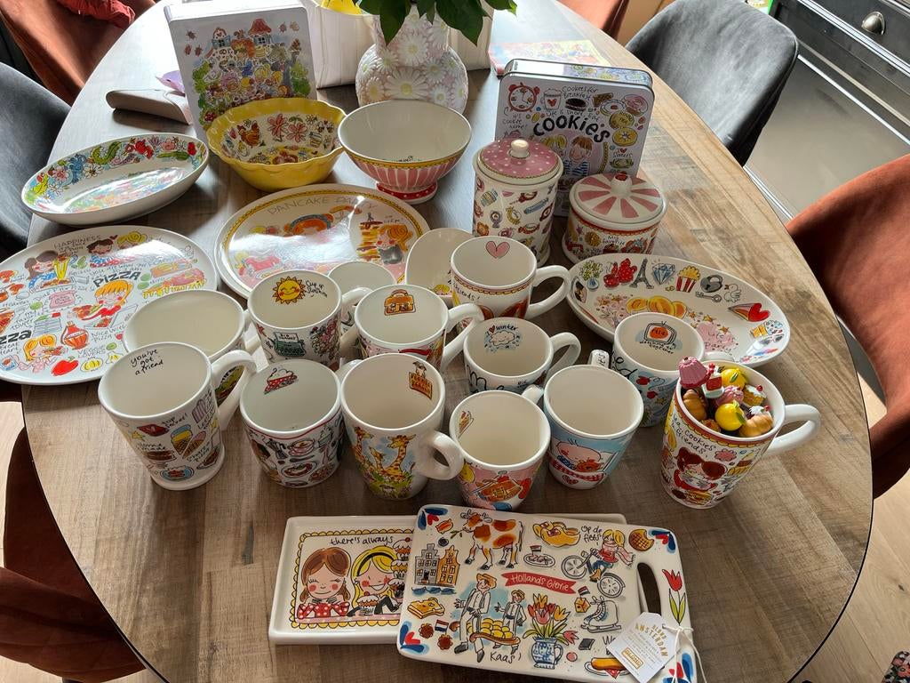Grote Blond Amsterdam collectie: servies, mokken, schalen, Huis en Inrichting, Keuken | Servies, Ophalen, Gebruikt, Blond Amsterdam