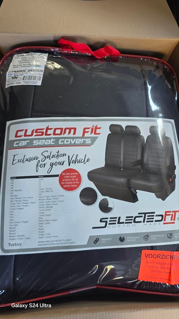 SelectedFit Stoelhoezen Mercedes Sprinter & VW Crafter, Ophalen of Verzenden