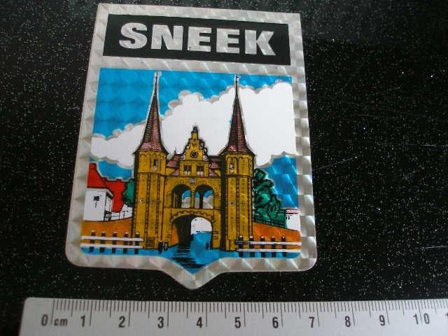 folie glitter sticker plaats gemeente stad sneek waterpoort, Verzenden, Zo goed als nieuw, Overige typen