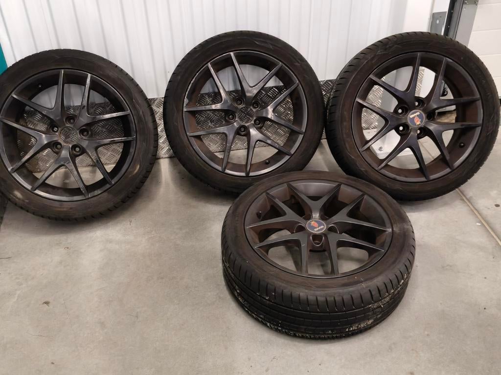 Set Alu 50 voor Saab 9-3 2003-2011, Auto-onderdelen, Banden en Velgen, Gebruikt, 17 inch, Ophalen of Verzenden, Band(en)