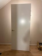 3 Svedex opdekdeuren (231,5x93cm) met 2 stalen kozijnen, Ophalen, Gebruikt, 80 tot 100 cm, 215 cm of meer