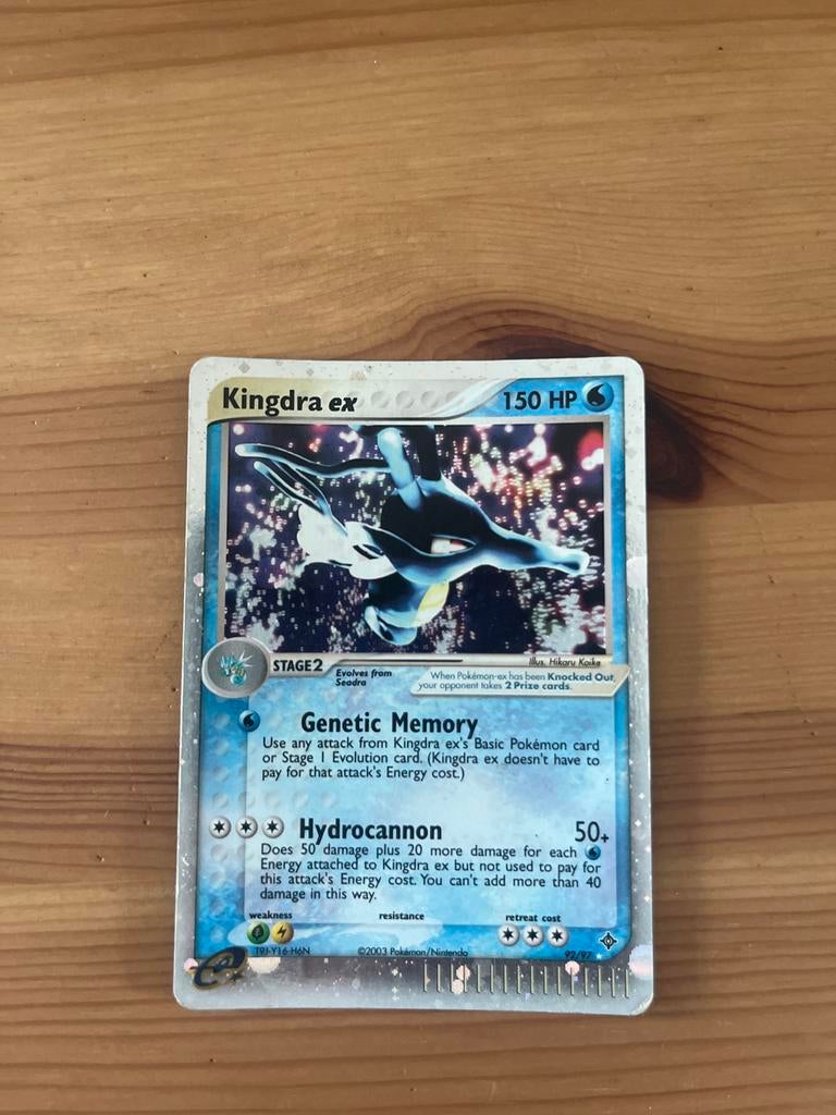 Kingdra Ex Holo 92/97 Top Conditie, Ophalen of Verzenden, Gebruikt, Losse kaart, Foil