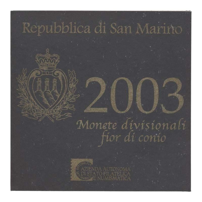 San Marino Euromuntset 2003 incl. zilvren 5 Euro, Ophalen of Verzenden, San Marino, Overige waardes, Setje
