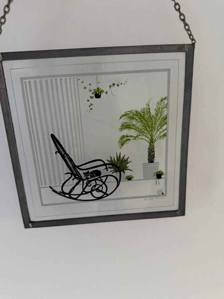 Coos storm vintage raamhanger, Ophalen of Verzenden, Zo goed als nieuw, Hout, Minder dan 50 cm