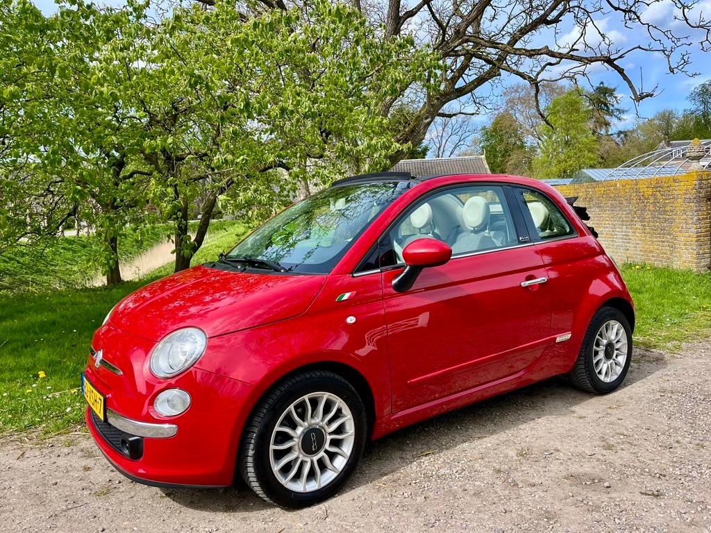 Fiat 500C Cabriolet 0.9 85 PK Turbo Lounge NIEUWE APK, Stof, Climate control, Cabriolet, Origineel Nederlands
