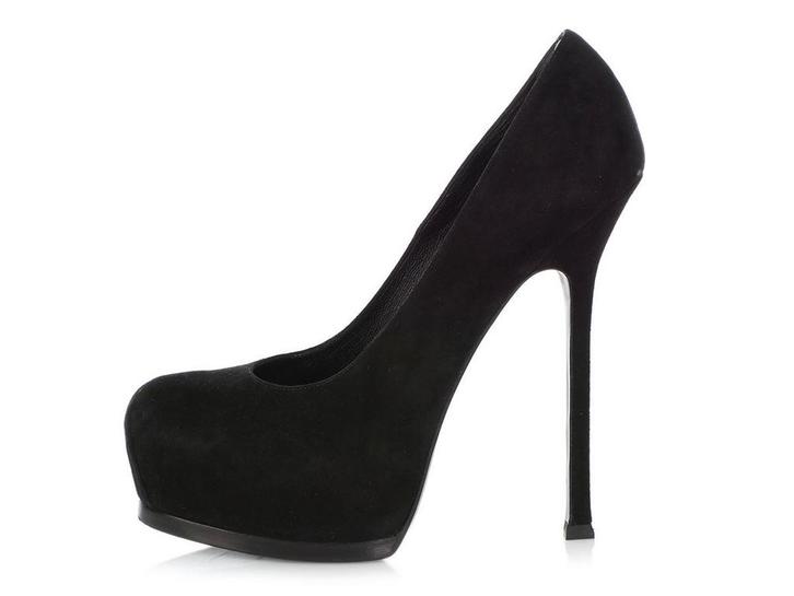 Echt suède Yves Saint Laurent Tribtoo pumps  mt 39, Kleding | Dames, Schoenen, Zo goed als nieuw, Schoenen met hoge hakken, Zwart