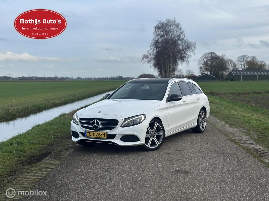 Mercedes C-klasse Estate 180 Ambition, Auto's, Achterwielaandrijving, Wit, 1595 cc, Handgeschakeld