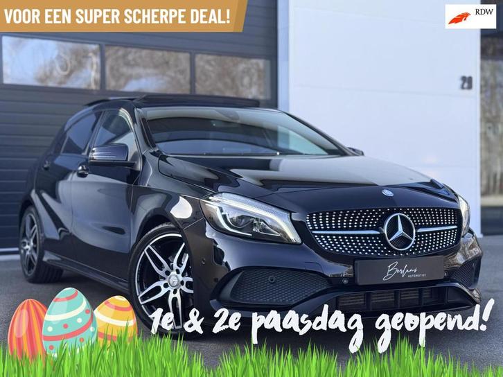 Mercedes A-klasse 160 AMG Night Edition Panodak | LED | Navi, Auto's, Mercedes-Benz, Bedrijf, Te koop, A-Klasse, ABS, Airbags