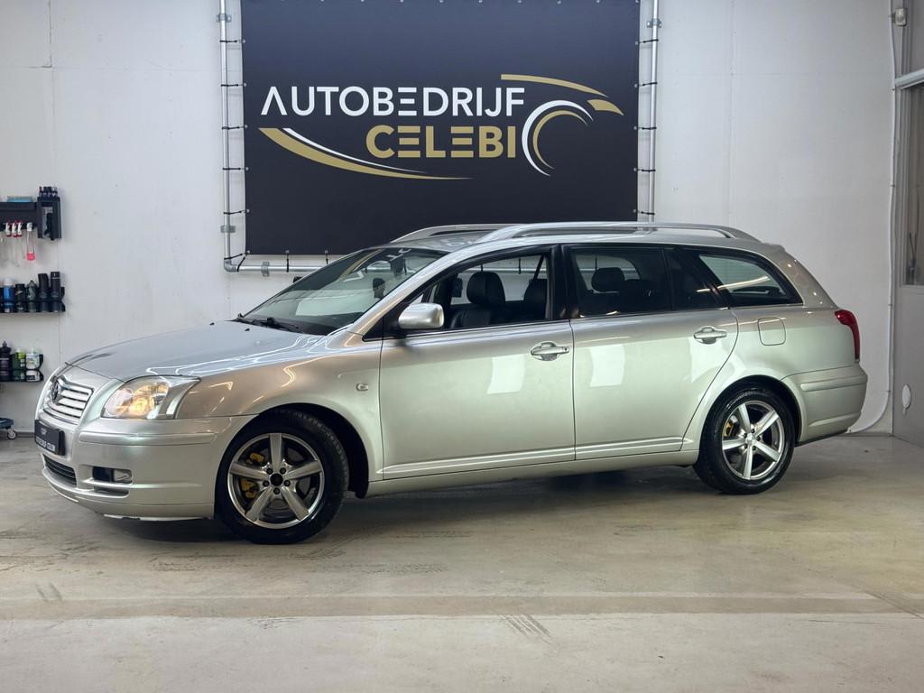 Toyota Avensis Wagon 2.0 VVTi Executive 2005 GRIJS AUT|LEDER, Auto's, Toyota, 1998 cc, Zwart, 4 cilinders, Euro 4