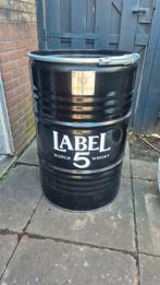 BarrelQ BBQ vat Label 5 whisky - 85cm hoog, 57cm doorsnede, Ophalen