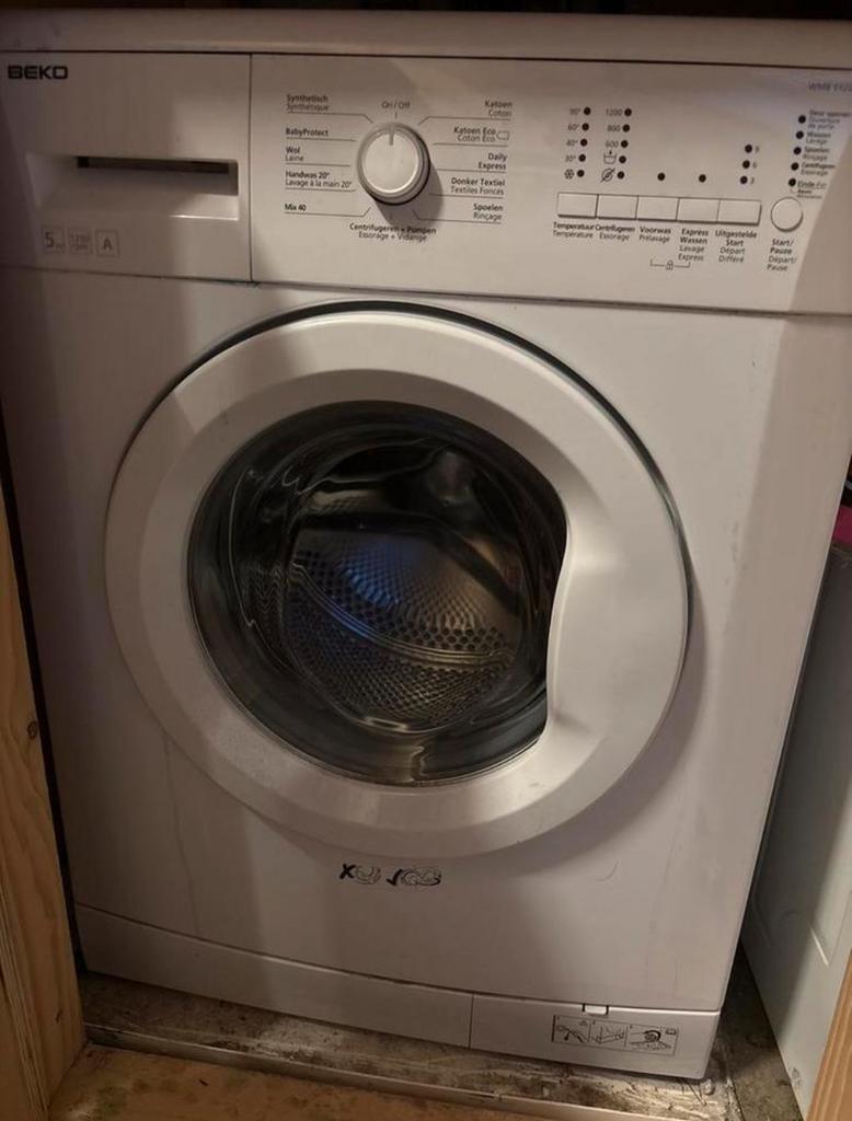 Beko WMB51220 Wasmachine 5 kg, 1200 toeren, Ophalen, 1200 tot 1600 toeren, Gebruikt, 4 tot 6 kg