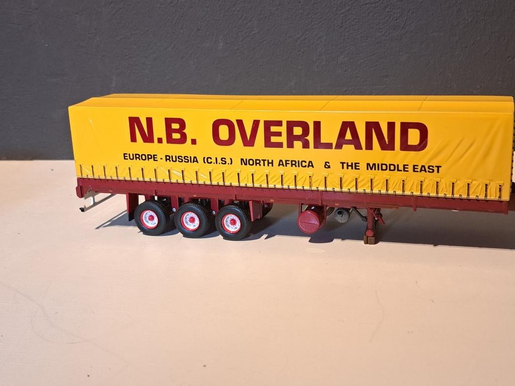 Tekno classic huiftrailer Overland, Ophalen of Verzenden, Zo goed als nieuw, Bus of Vrachtwagen, Tekno
