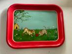 2 Vintage speelgoed blikken dienblad, Ophalen of Verzenden, Zo goed als nieuw