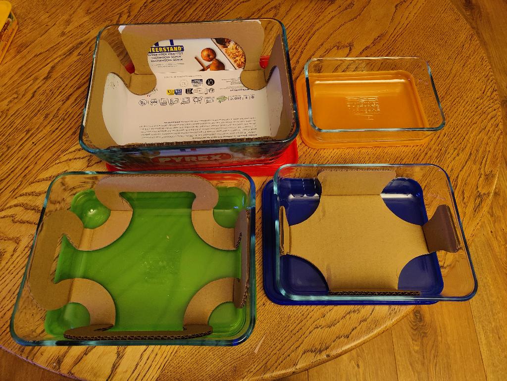 Postcode loterij Pyrex glazen schalen, Nieuw, Ophalen of Verzenden, Overige stijlen, Glas