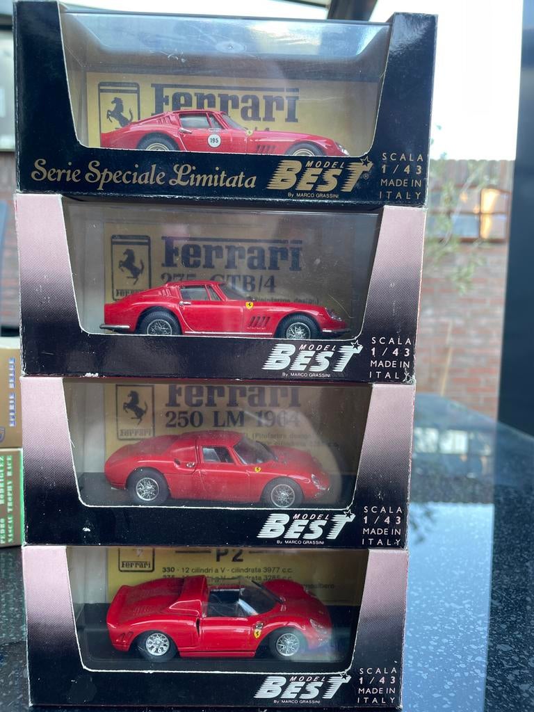 Model Best Ferrari 1/43 Diverse Ferrari’s, Ophalen of Verzenden, Nieuw, Auto, Overige merken