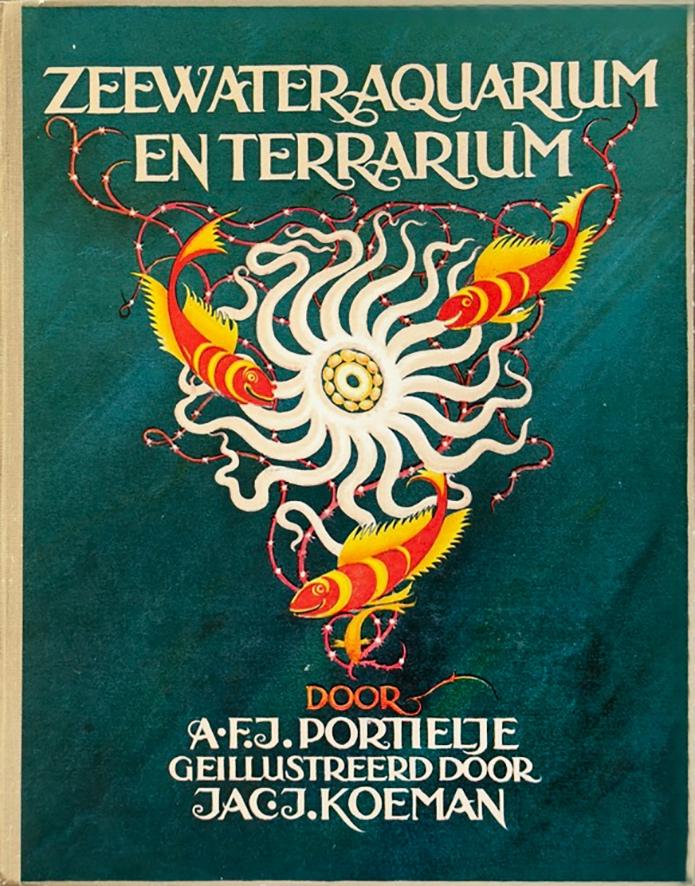 Verkade plaatjesalbum - Zeewater Aquarium en Terrarium, Boeken, Ophalen of Verzenden, Gelezen, Verkade album AFJ Portielje, Plaatjesalbum