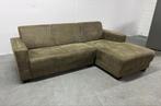 Comfortabele Hoekbank - Groen/Bruin, Modern, Comfortabel, Gebruikt, Hoekbank, Ophalen of Verzenden