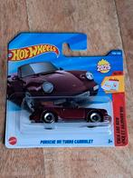Hot Wheels Porsche 911 Turbo Cabriolet paars nieuw in verpak, Overige merken, 1:50 of kleiner, Auto, Nieuw