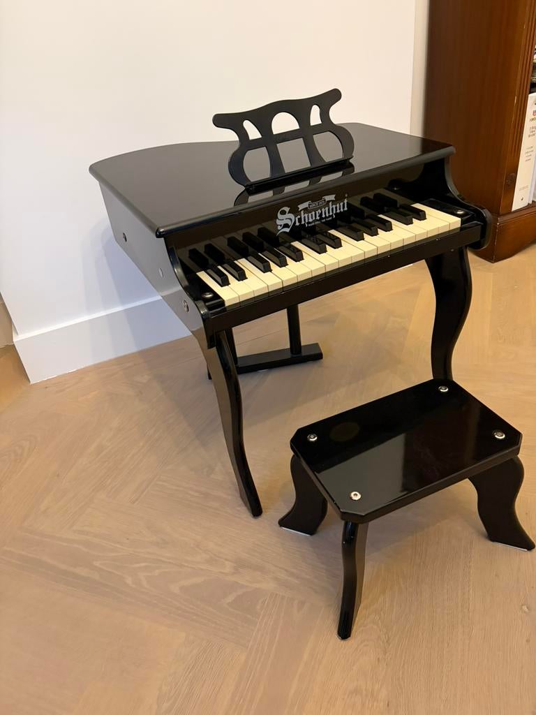 Piano Vleugel 30 Toetsen Classic Baby Grand Piano (zwart), Ophalen, Zwart, Zo goed als nieuw, Hoogglans