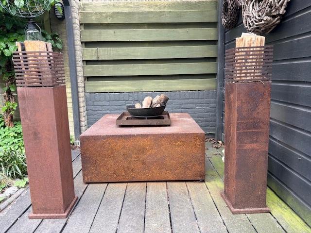 Vuurstandaards/bak, Tuin en Terras, Fakkels, Ophalen, Gebruikt