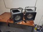 Retro theater fresnel frontlicht 2x, Ophalen of Verzenden, Gebruikt, Licht
