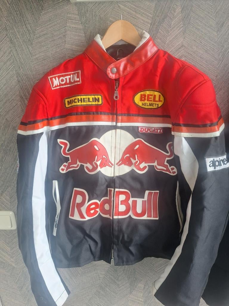 Motorjas Red Bull maat L, Ophalen, Tweedehands, Jas | textiel