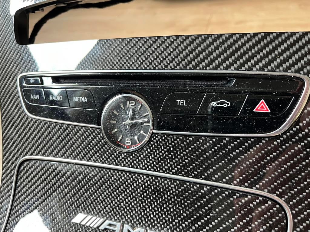 Mercedes W205 AMG carbon middenconsole IWC klok C-klasse, Ophalen of Verzenden, Gebruikt, Mercedes-Benz