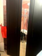 IKEA PAX Kledingkast - Zwart met spiegeldeur, Huis en Inrichting, Kasten | Kledingkasten, Ophalen, Gebruikt, 100 tot 150 cm, 200 cm of meer