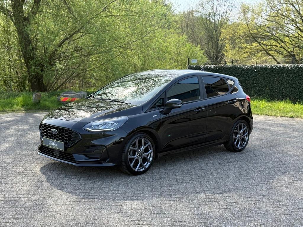 Ford Fiesta 1.0 EcoBoost ST Line AIRCO I NAVI I STOELVER I D, Auto's, Voorwielaandrijving, 101 pk, Gebruikt, Zwart