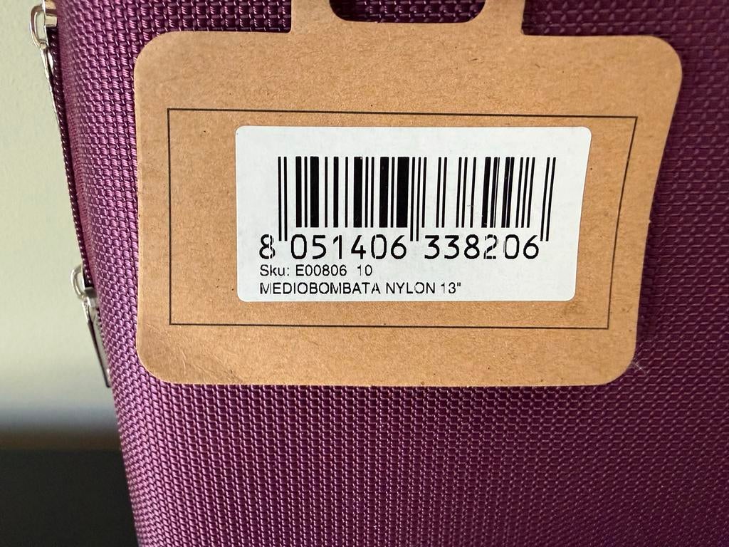 Bombata Laptoptas Nylon 13 inch - Violet, Computers en Software, Laptoptassen, Gevoerd laptopvak, Nieuw, Aktetas, Ophalen of Verzenden