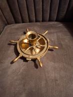 Messing scheepsroer kandelaar, Ophalen of Verzenden