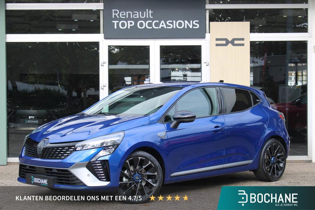 Renault Clio 1.6 E-Tech Full Hybrid 145 esprit Alpine | Navi, Auto's, Gebruikt, Met garantie (alle), Blauw, Leder en Stof