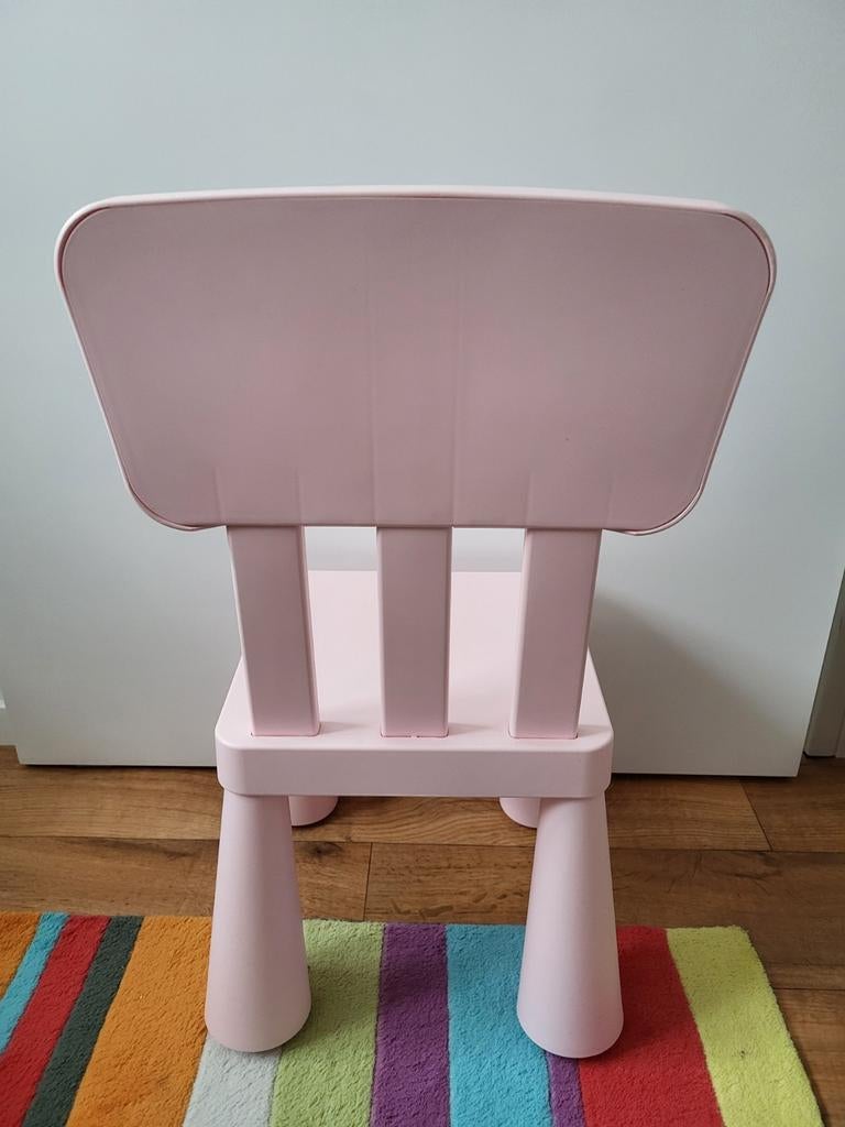 Ikea MAMMUT kinderstoelen blauw en rose, Ophalen, Zo goed als nieuw, Stoel(en)