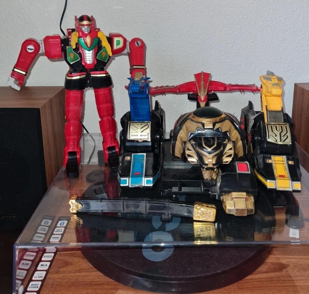 Vintage power rangers legacy thunder megazord, Ophalen of Verzenden, Gebruikt
